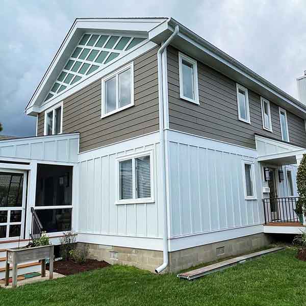 Freshly painted home siding for enhanced curb appeal